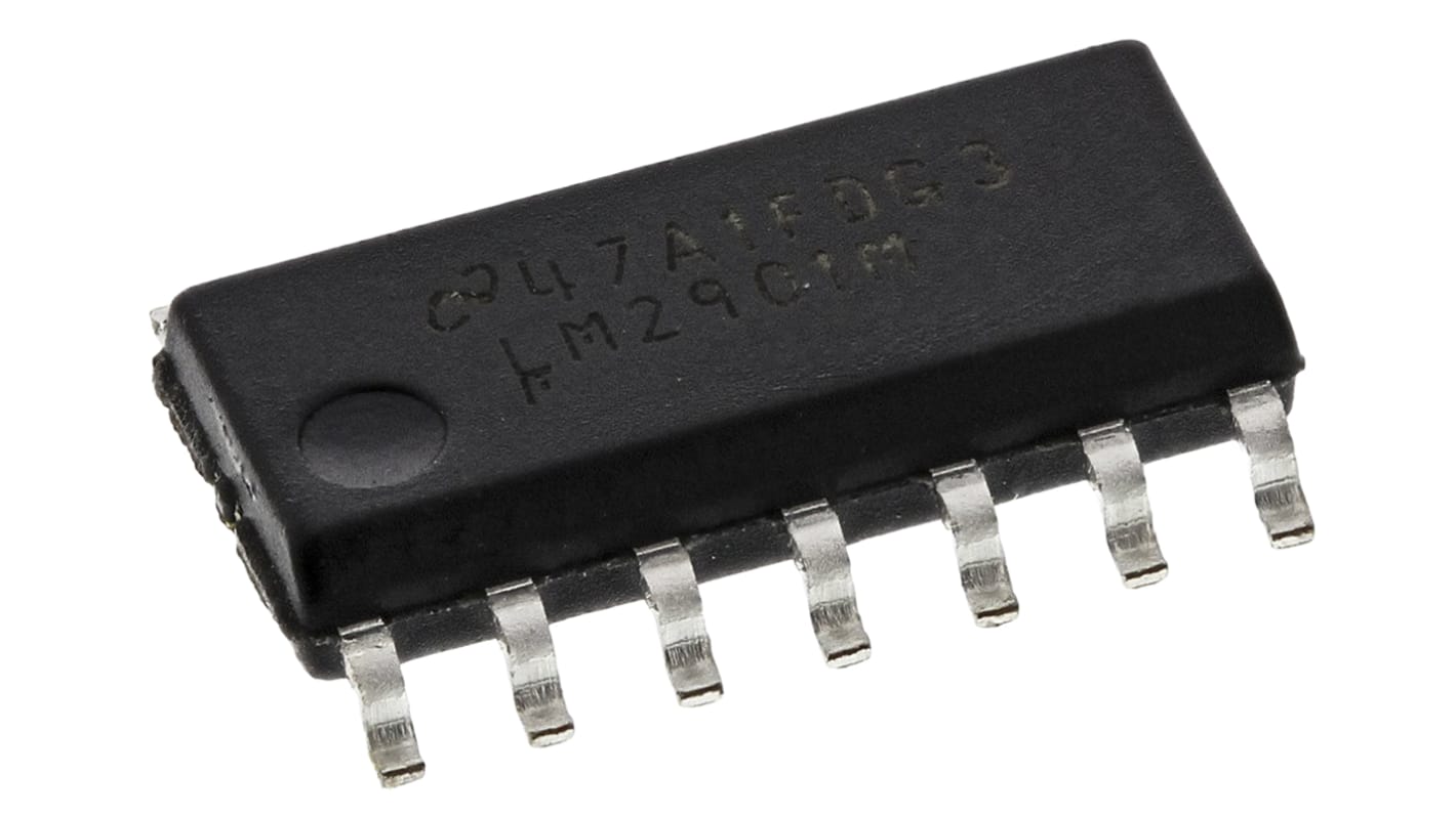 LM2901M/NOPB Texas Instruments, Quad Comparator, Open Collector O/P, 1.3μs 3 → 28 V 14-Pin SOIC