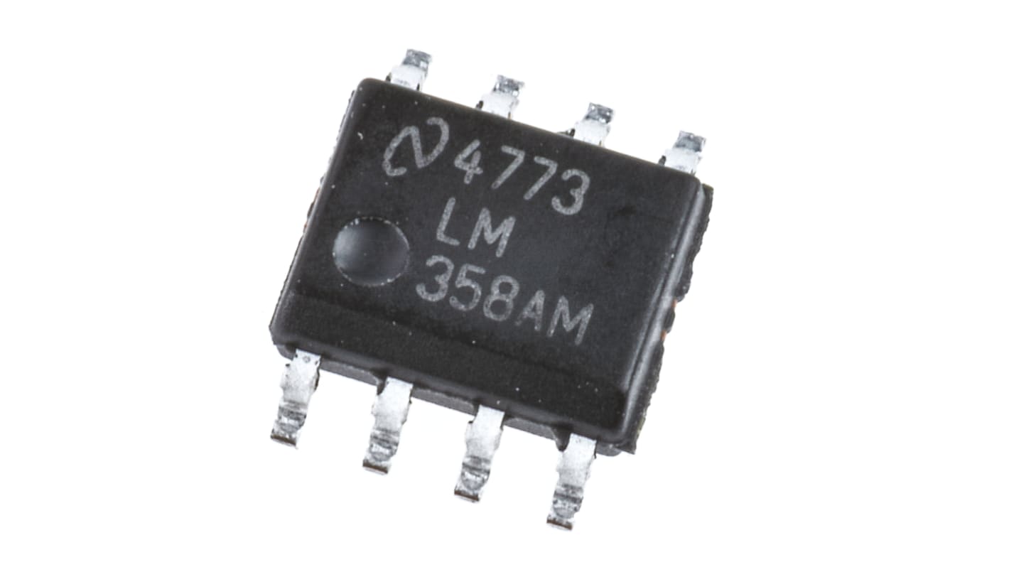 Texas Instruments オペアンプ, 表面実装, 2回路, ±2電源, 単一電源, LM358AM/NOPB