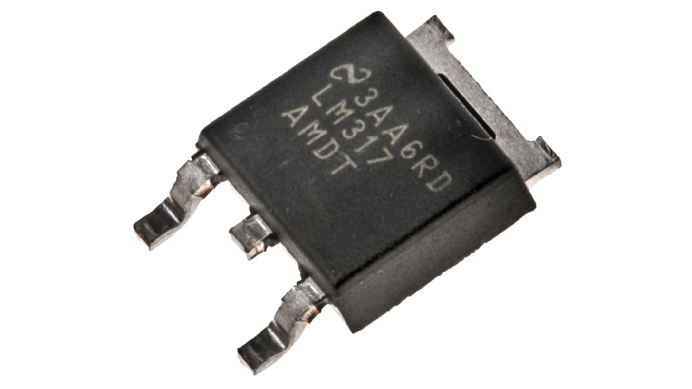 Régulateur de tension, LM317AMDT/NOPB, 500mA, TO-252 3 broches.