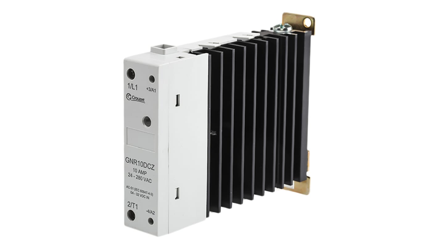 Crouzet Solid State Relay, 10 A Load, Panel Mount, 280 V ac Load, 32 V dc Control