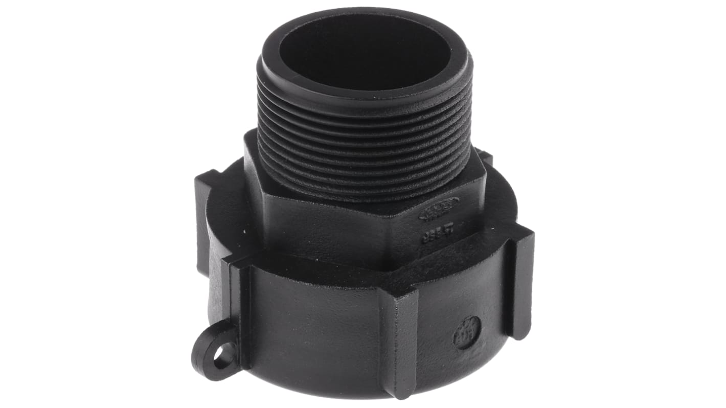 Snaplock Hose Connector, Straight IBC Adaptor, BSP 1-1/2in 1-1/2in ID