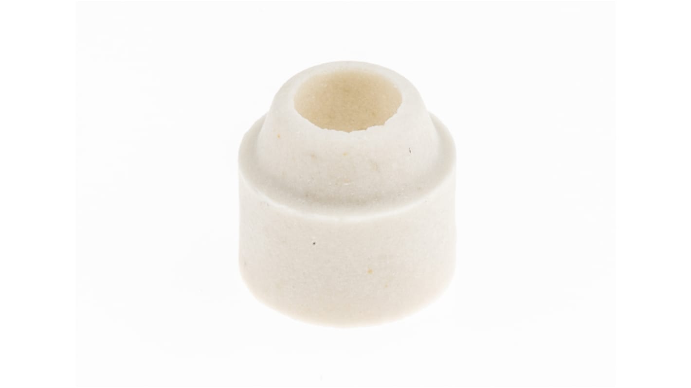 White ceramic fishspine beads 4.5mm bore