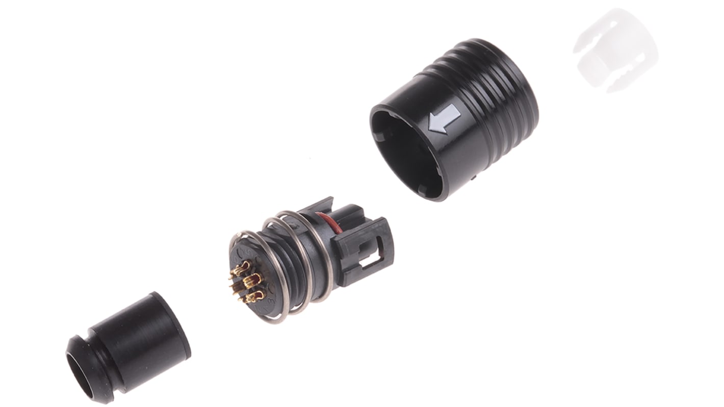 Hirose, HR30 Cable Mount Miniature Connector Socket, 6 Way, 2A, IP67, IP68