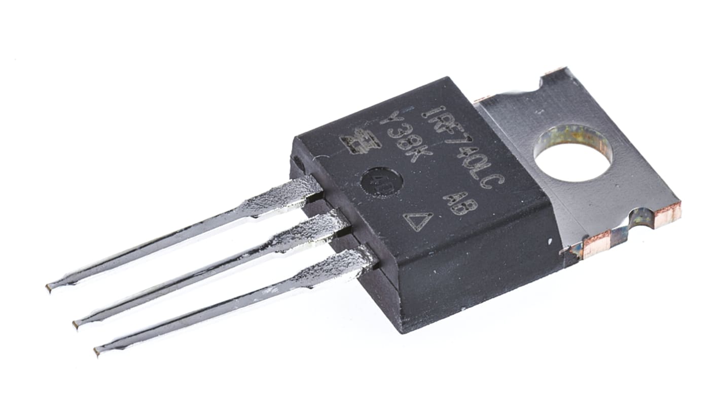 N-Channel MOSFET, 10 A, 400 V, 3-Pin TO-220AB Vishay IRF740LCPBF