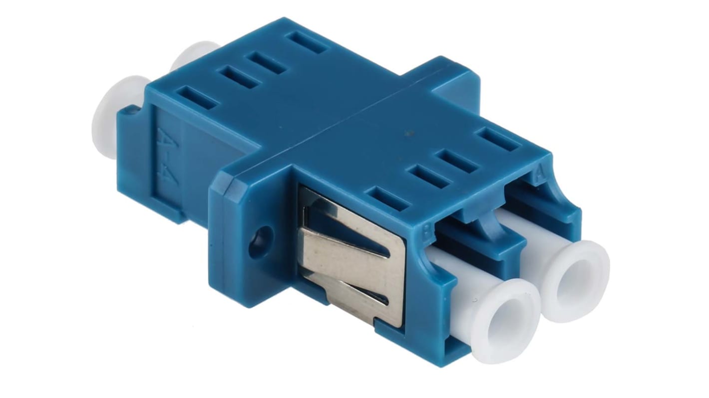 Adaptateur pour fibre optique, LC vers LC Monomode Duplex, Bleu, Perte d'insertion 0.1dB