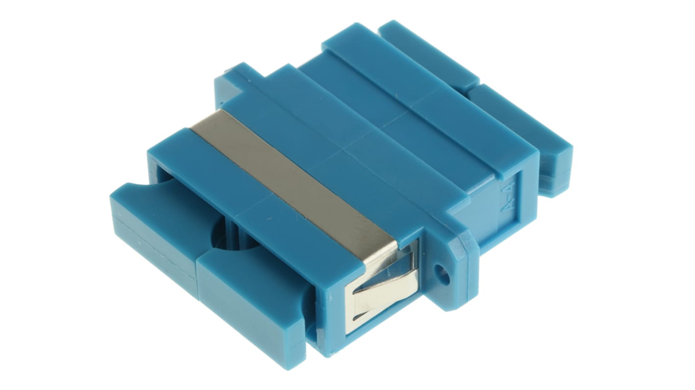 Adaptateur pour fibre optique, SC vers SC Monomode Duplex, Bleu, Perte d'insertion 0.1dB