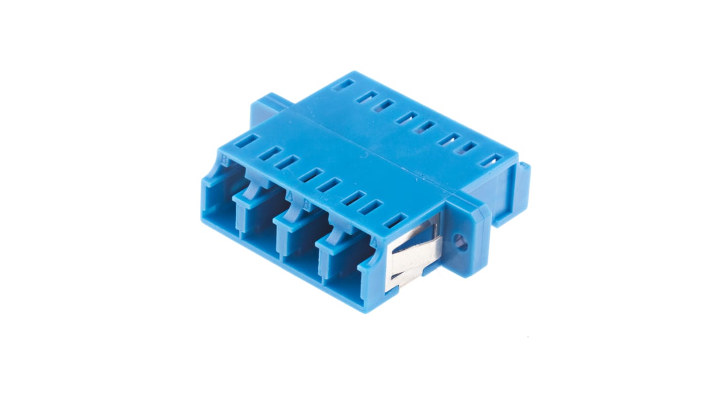 Adaptador de fibra óptica RS PRO de LC a LC de color Azul, Modo Único
