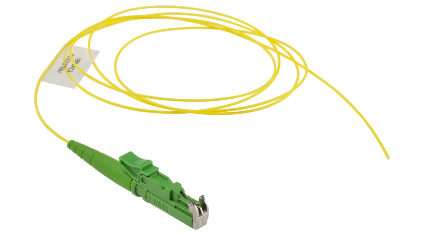 RS PRO SC to SC Simplex Single Mode OS1 Fibre Optic Cable, 9/125μm, Yellow,  1m