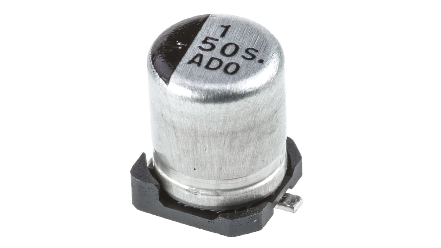 Panasonic S, SMD Aluminium-Elektrolyt Kondensator 1μF ±20% / 50V dc, Ø 4mm x 5.4mm, +85°C