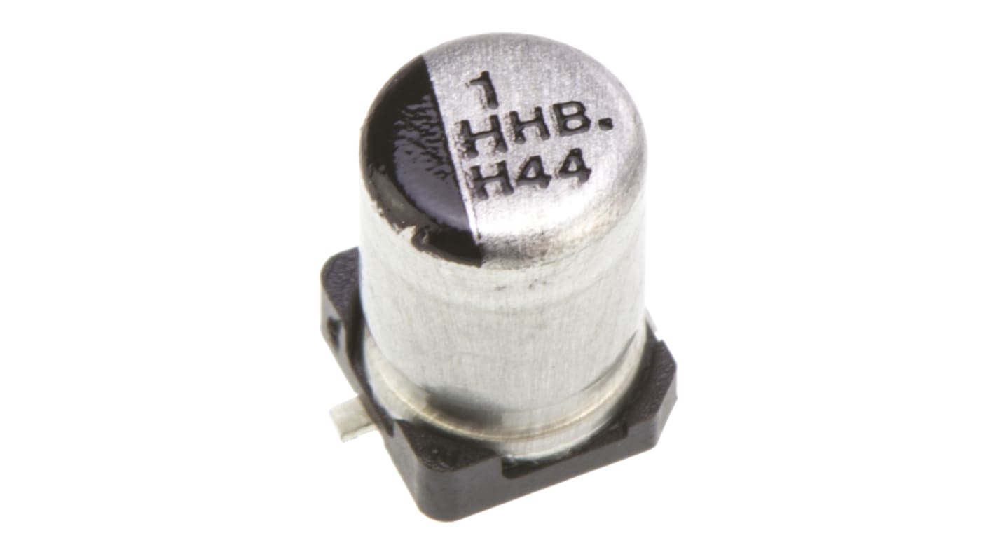 Panasonic 1μF Aluminium Electrolytic Capacitor 50V dc, Surface Mount - EEEHB1H1R0R