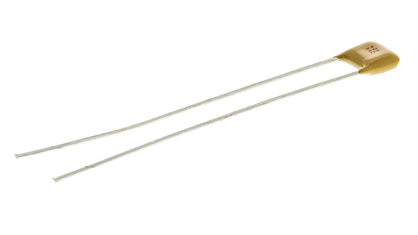 KYOCERA AVX 470nF Multilayer Ceramic Capacitor MLCC, 50V dc V, ±10% , Through Hole