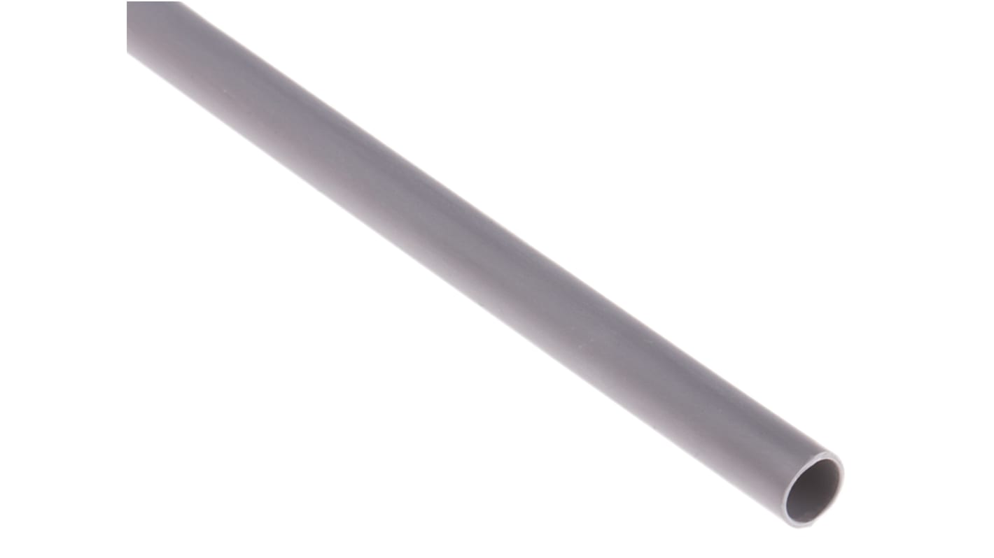 RS PRO Halogen Free Heat Shrink Tubing, Grey 3.2mm Sleeve Dia. x 1.2m Length 2:1 Ratio