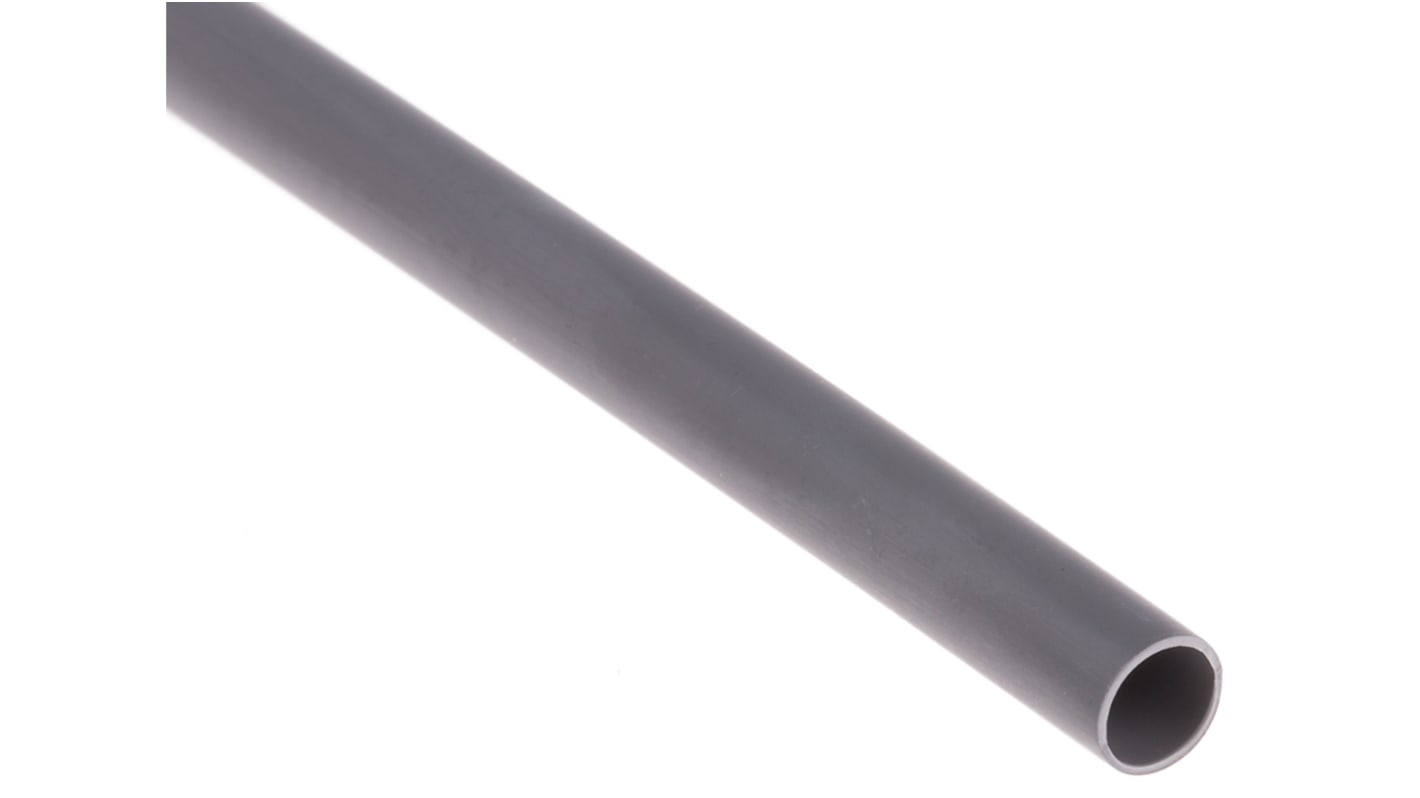 RS PRO Halogen Free Heat Shrink Tubing, Grey 4.8mm Sleeve Dia. x 1.2m Length 2:1 Ratio