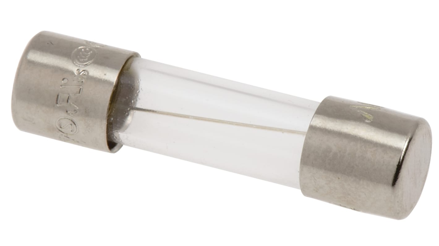 S500-6.3-R | Eaton 6.3A F Glass Cartridge Fuse, 5 x 20mm | RS