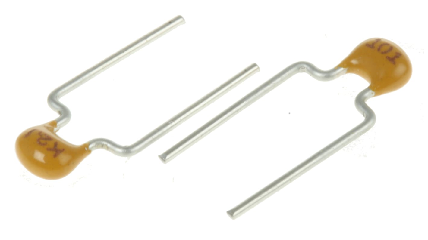 KEMET 100pF Multilayer Ceramic Capacitor MLCC, 200V dc V, ±5% , Through Hole