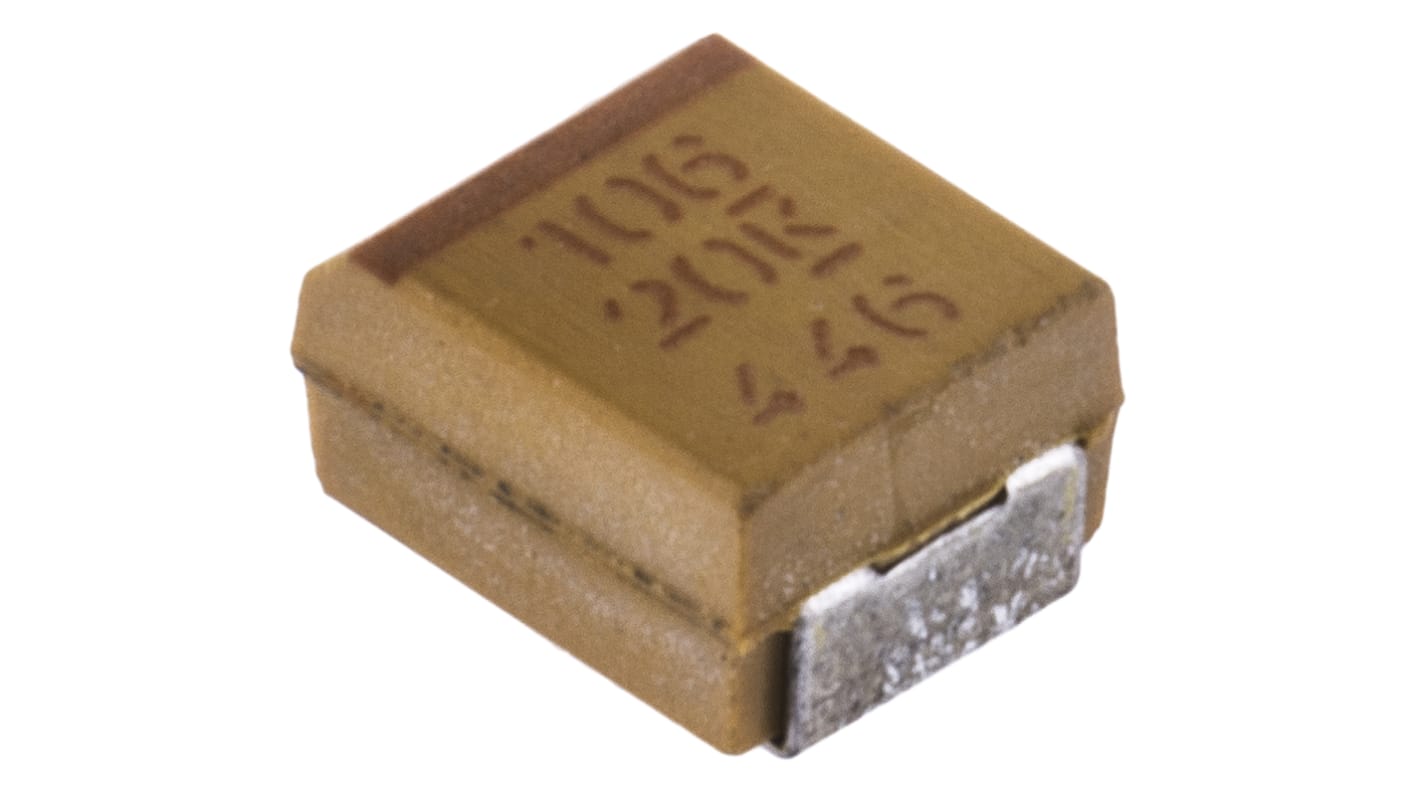 KEMET 10μF MnO2 Tantalum Capacitor 20V dc, T491 Series