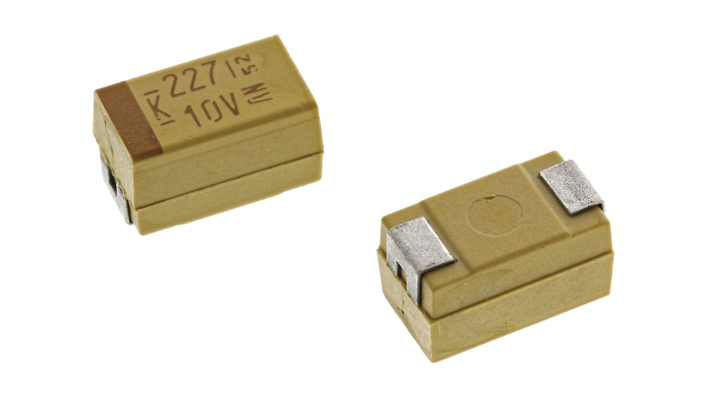 KEMET 220μF MnO2 Tantalum Capacitor 10V dc, T491 Series