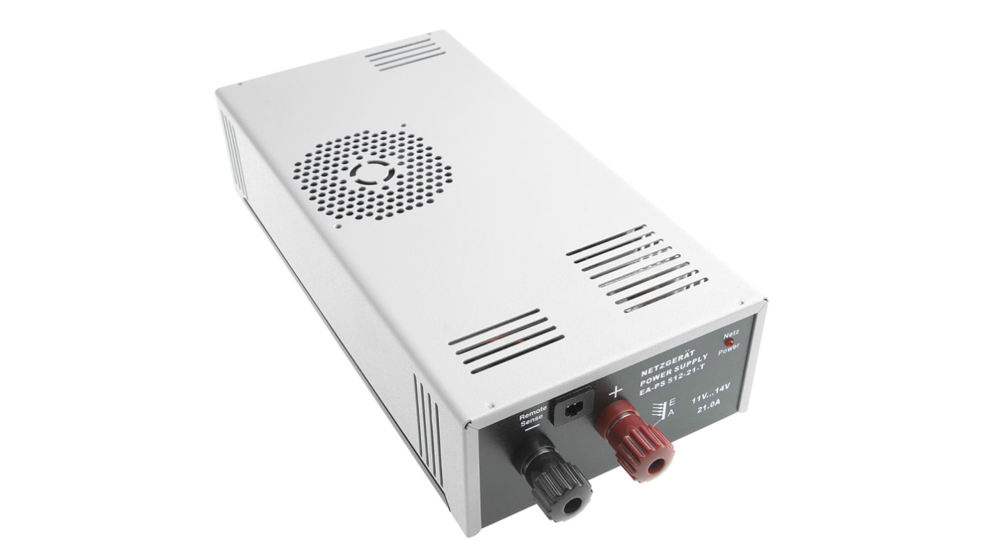 EA Elektro-Automatik 11 → 14V dc AC/DC-adapter, 21A, 300W, IEC 320