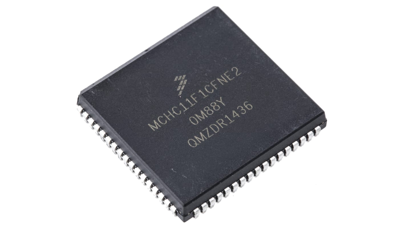 NXP MCHC11F1CFNE2, 8bit HC11 Microcontroller, M68HC11, 2MHz, 512 B EEPROM, 68-Pin PLCC