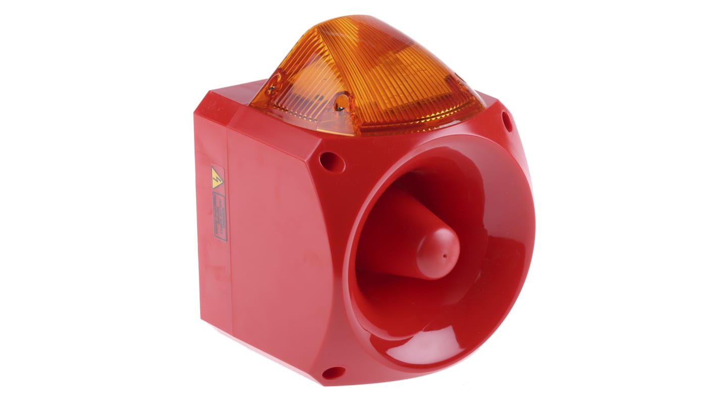 Klaxon Nexus Xenon Blitz-Licht Alarm-Leuchtmelder Orange, 110 V ac, 230 V ac