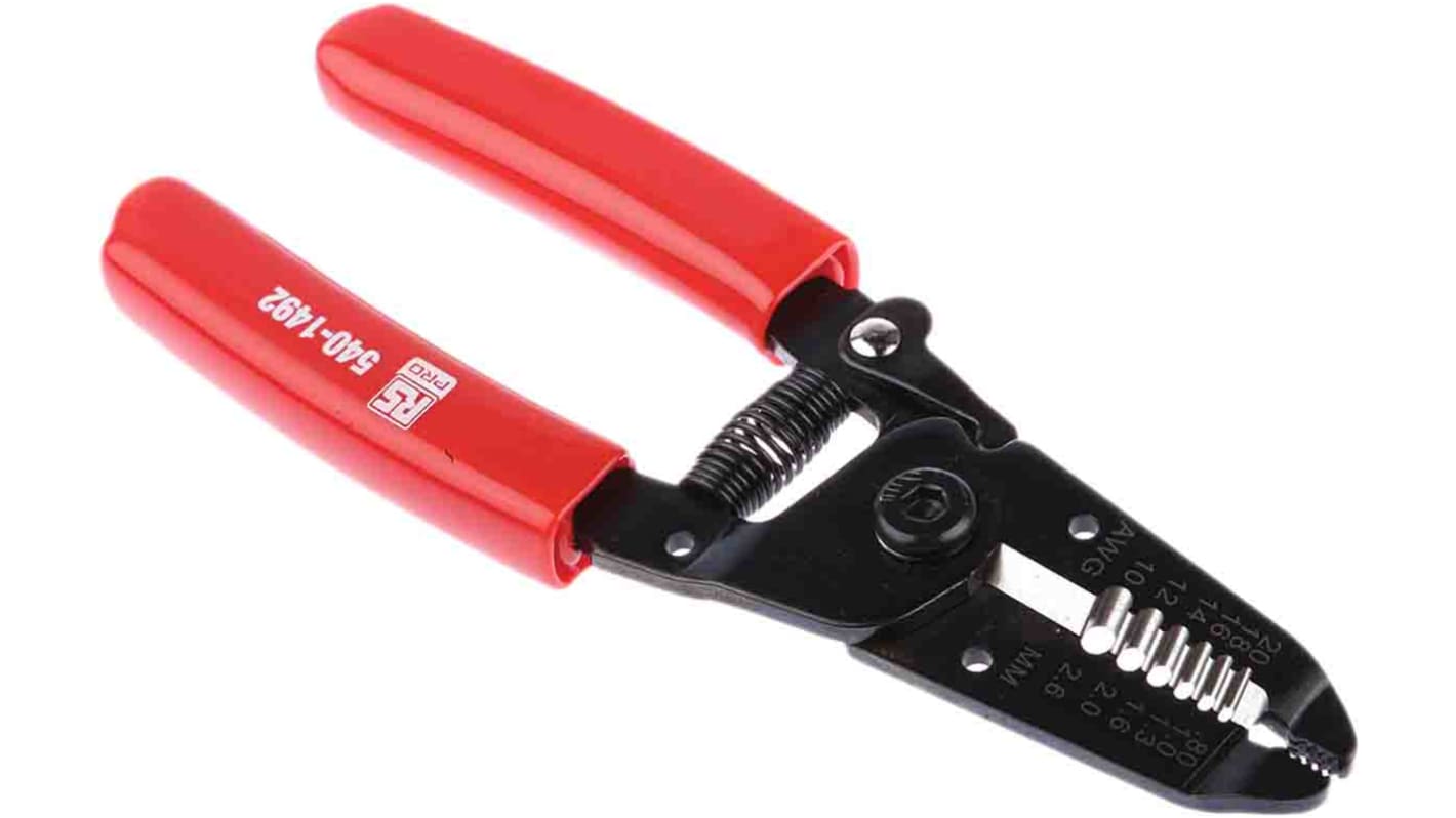 RS PRO Wire Stripper, 0.8mm Min, 2.6mm Max, 155 mm Overall