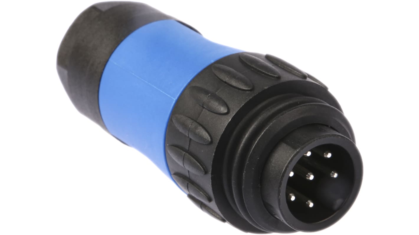 C01630H00610010 Amphenol Industrial Circular Connector, 6 + PE