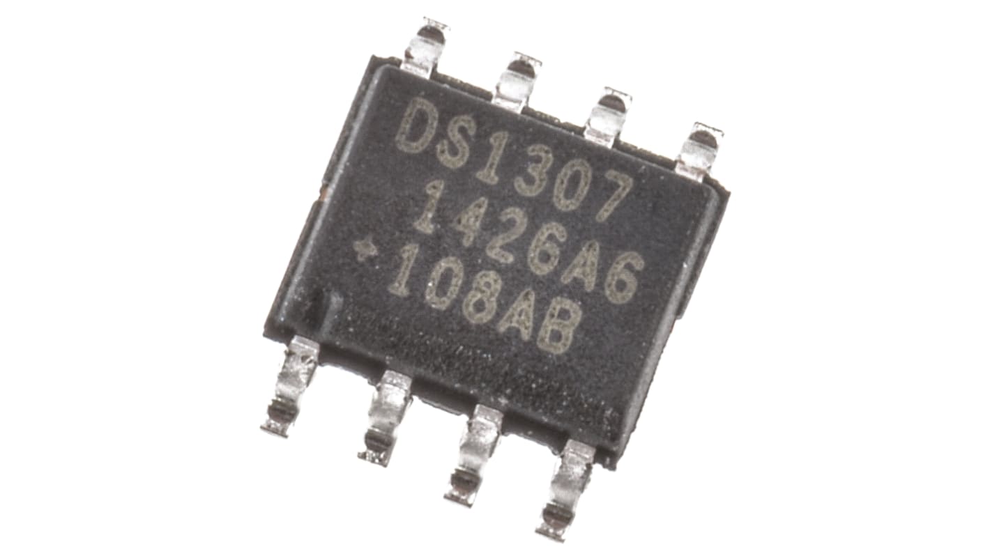 Maxim Integrated DS1307Z+, Real Time Clock (RTC), 56B RAM Serial-I2C, 8-Pin SOIC