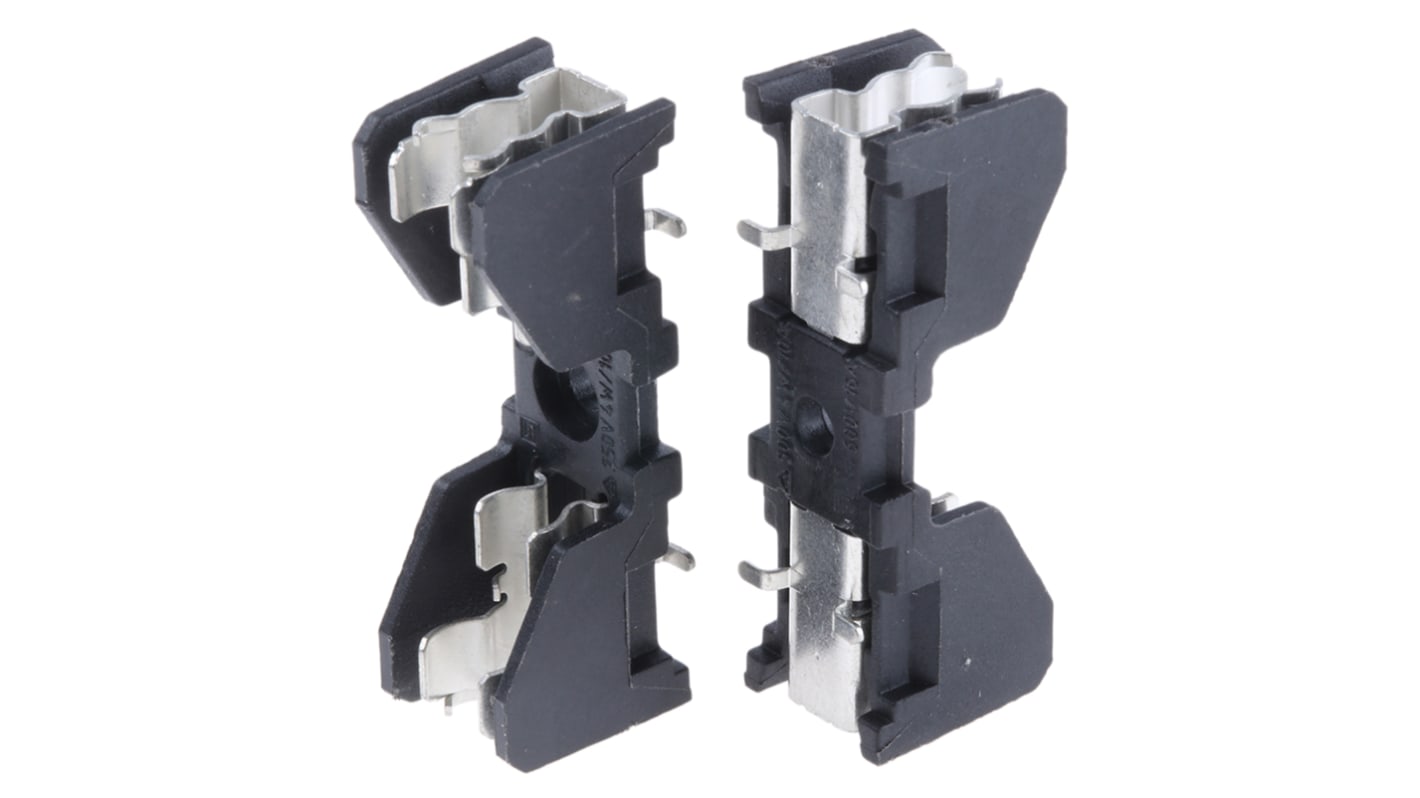 Portafusibili per montaggio su circuito stampato Schurter 5 x 20 mm, 6.3 x 32 mm, 10A, 500V ca