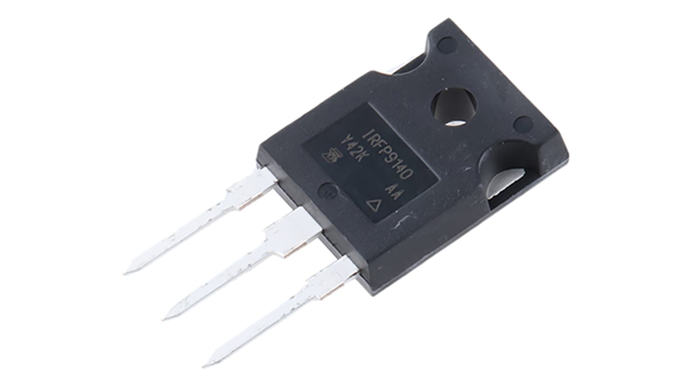 Vishay Pチャンネル MOSFET100 V 21A スルーホール パッケージTO-247AC 3 ピン