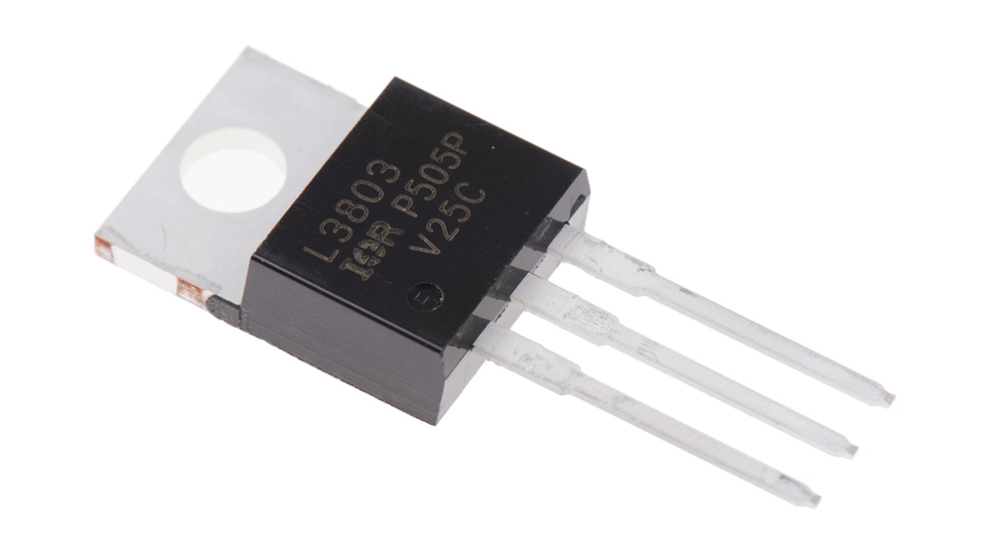 MOSFET Infineon, canale N, 6 mΩ, 140 A, TO-220AB, Su foro