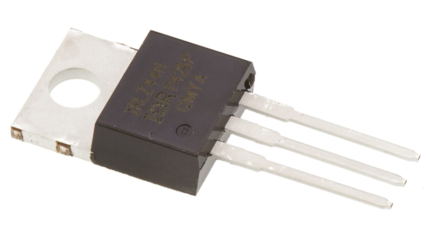 MOSFET, 1 elem/chip, 47 A, 55 V, 3-tüskés, TO-220AB HEXFET Egyszeres Si