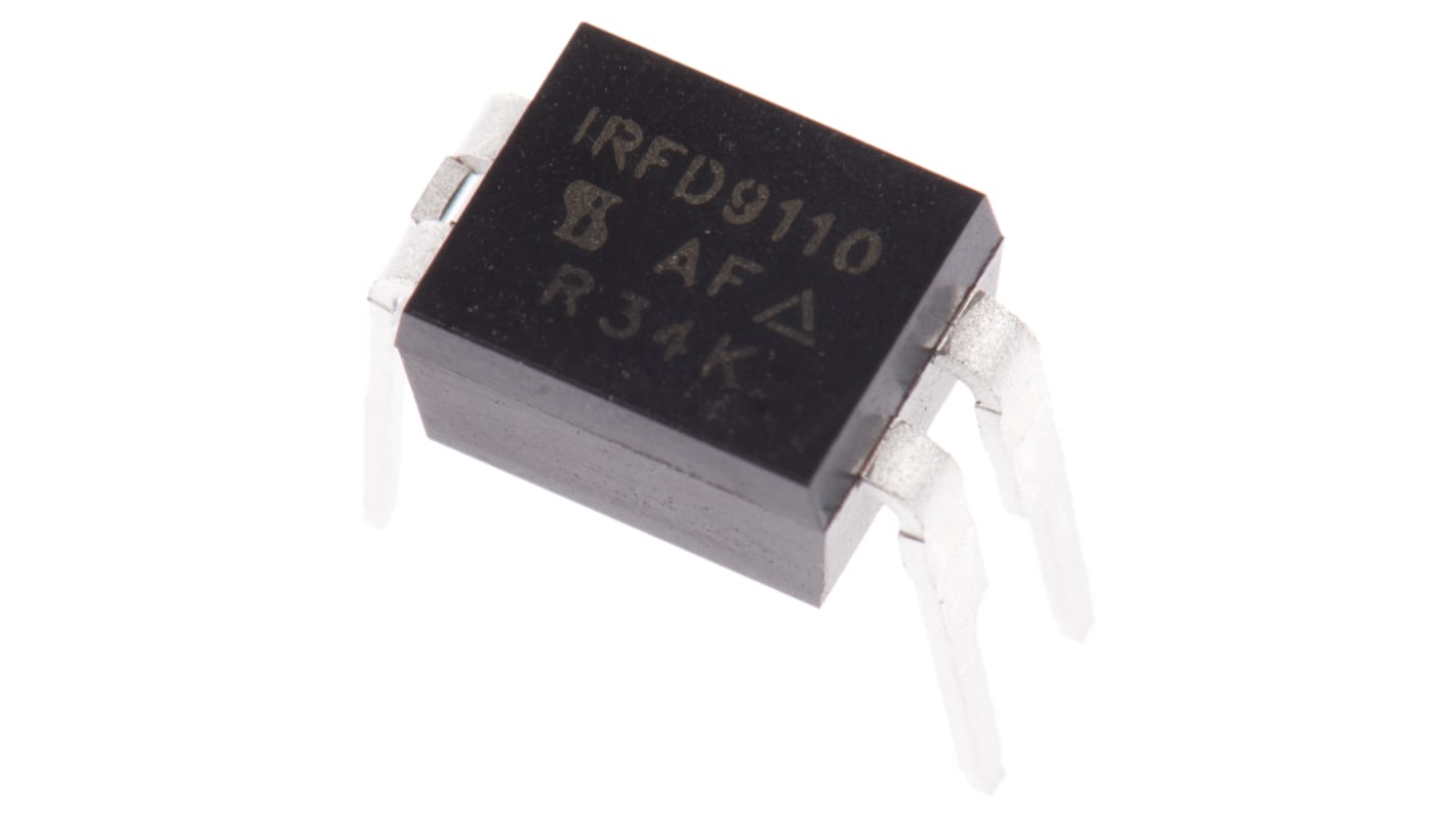 Vishay IRFD9110PBF P-Kanal, THT MOSFET 100 V / 700 mA 1,3 W, 4-Pin HVMDIP