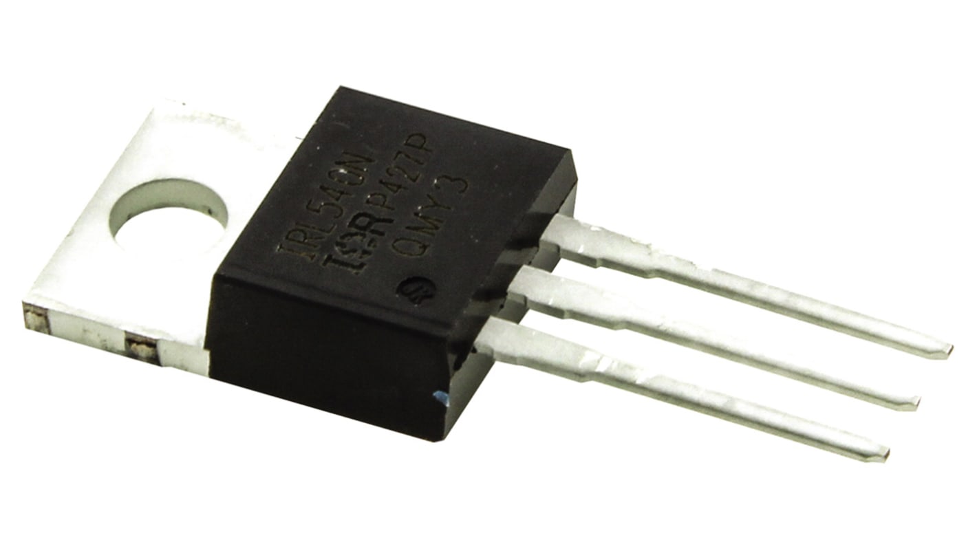 MOSFET Infineon, canale N, 44 mΩ, 36 A, TO-220AB, Su foro