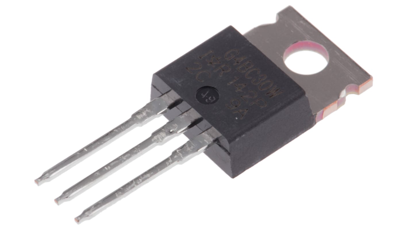 Infineon IRG4BC30WPBF IGBT N-csatornás, 23 A, 600 V, 3-tüskés, TO-220AB Egyszeres