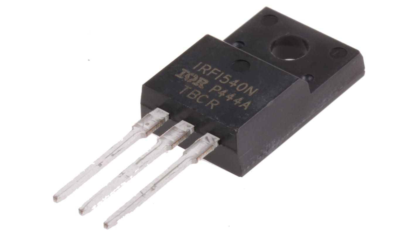 Infineon HEXFET IRFI540NPBF N-Kanal, THT MOSFET 100 V / 20 A 54 W, 3-Pin TO-220