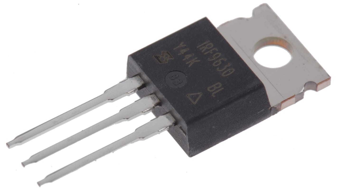 Vishay IRF9630PBF P-Kanal, THT MOSFET 200 V / 6,5 A 74 W, 3-Pin TO-220AB