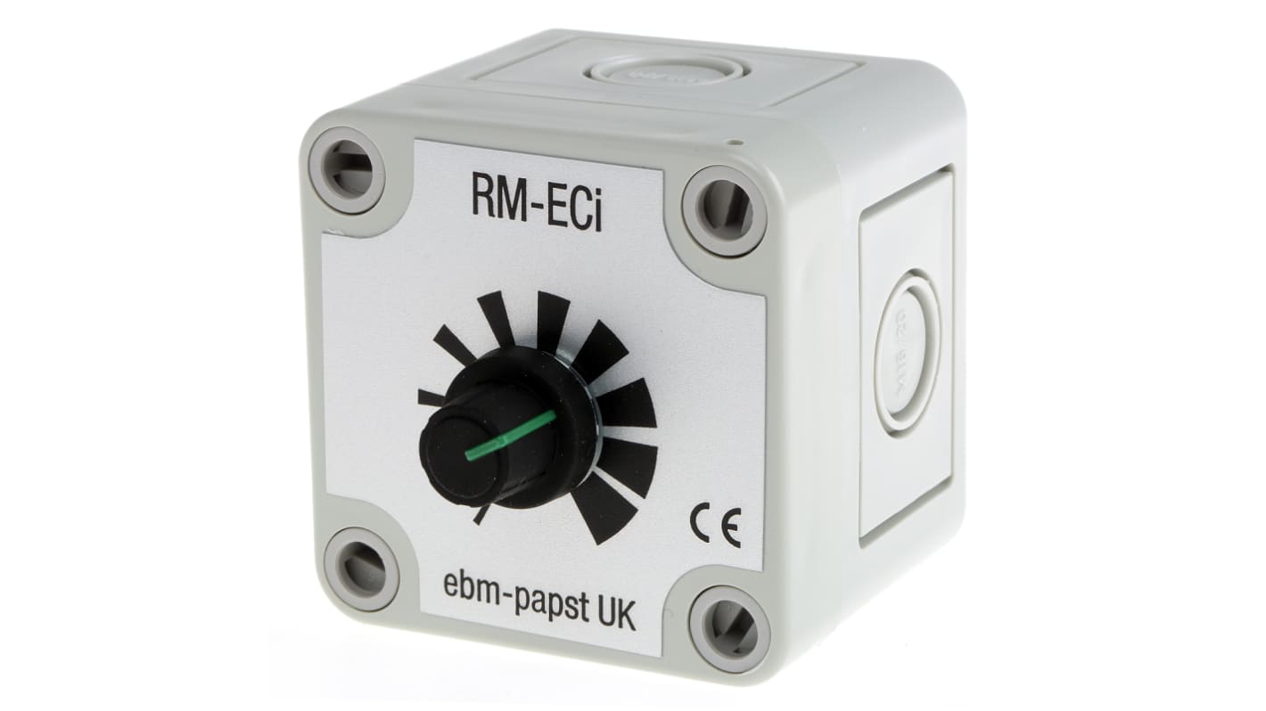 ebm-papst Fan Speed Controller for Use with ebm-papst ECi Fans, 10 V dc, 1.1mA Max, Infinitely Variable