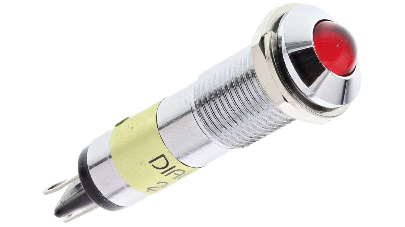 Voyant LED lumineux  Rouge Dialight, dia. 9mm, 24V c.c.