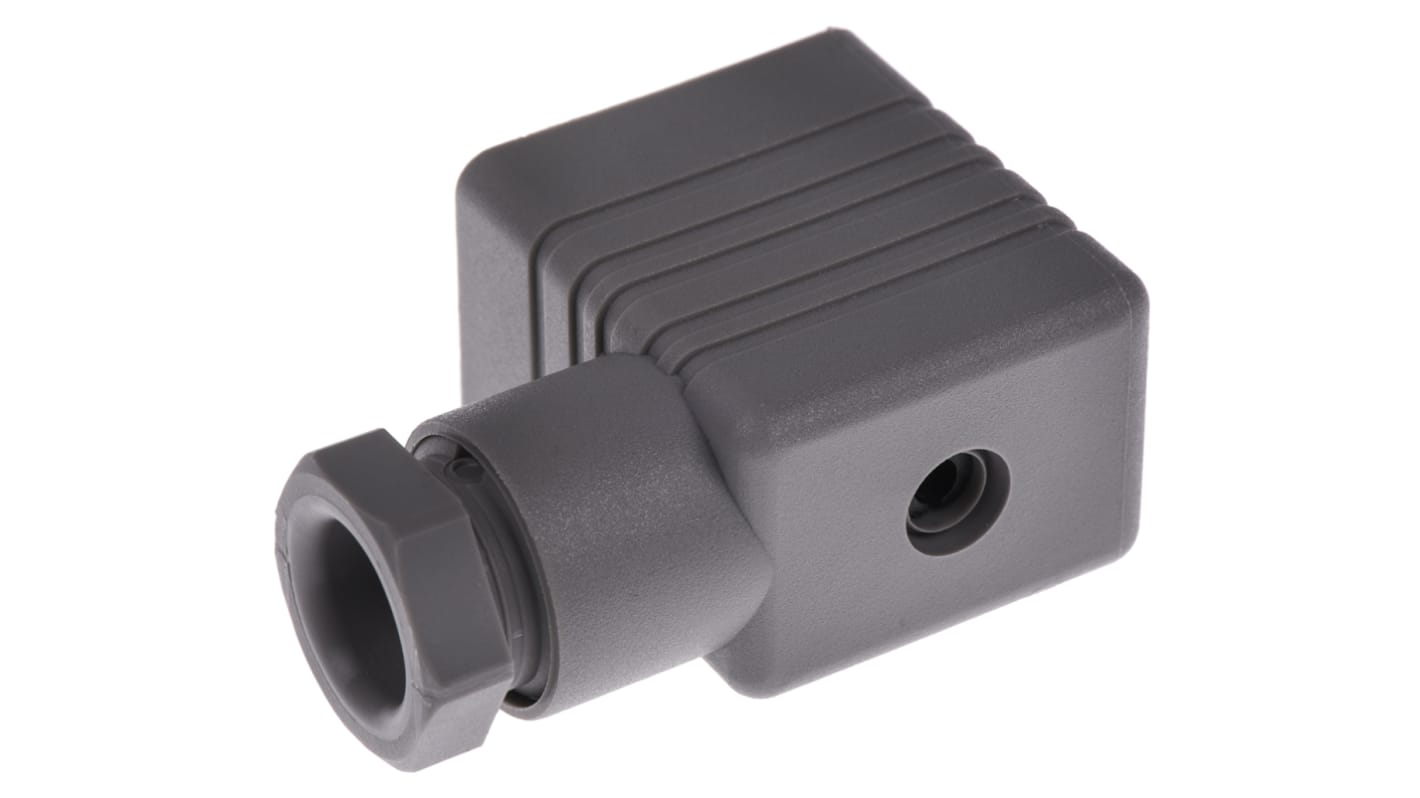 Conector de válvula DIN 43650 B Hirschmann GM, hembra, 2P+E, 250 V, 16ANo, prensaestopas M16, IP65, montaje sujeto con