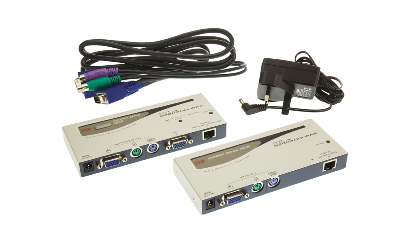 Rallonge KVM Rextron PS/2 1 CATx VGA 2