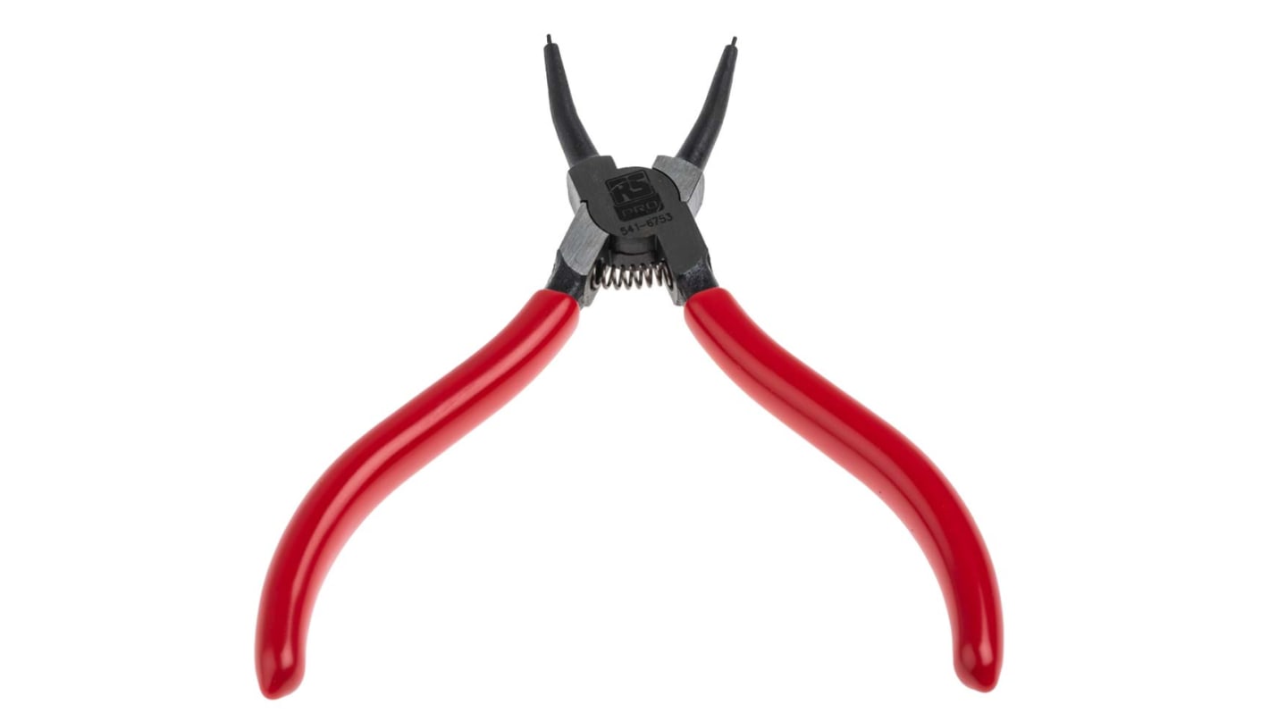 RS PRO Circlip Pliers, 135 mm Overall, Straight Tip