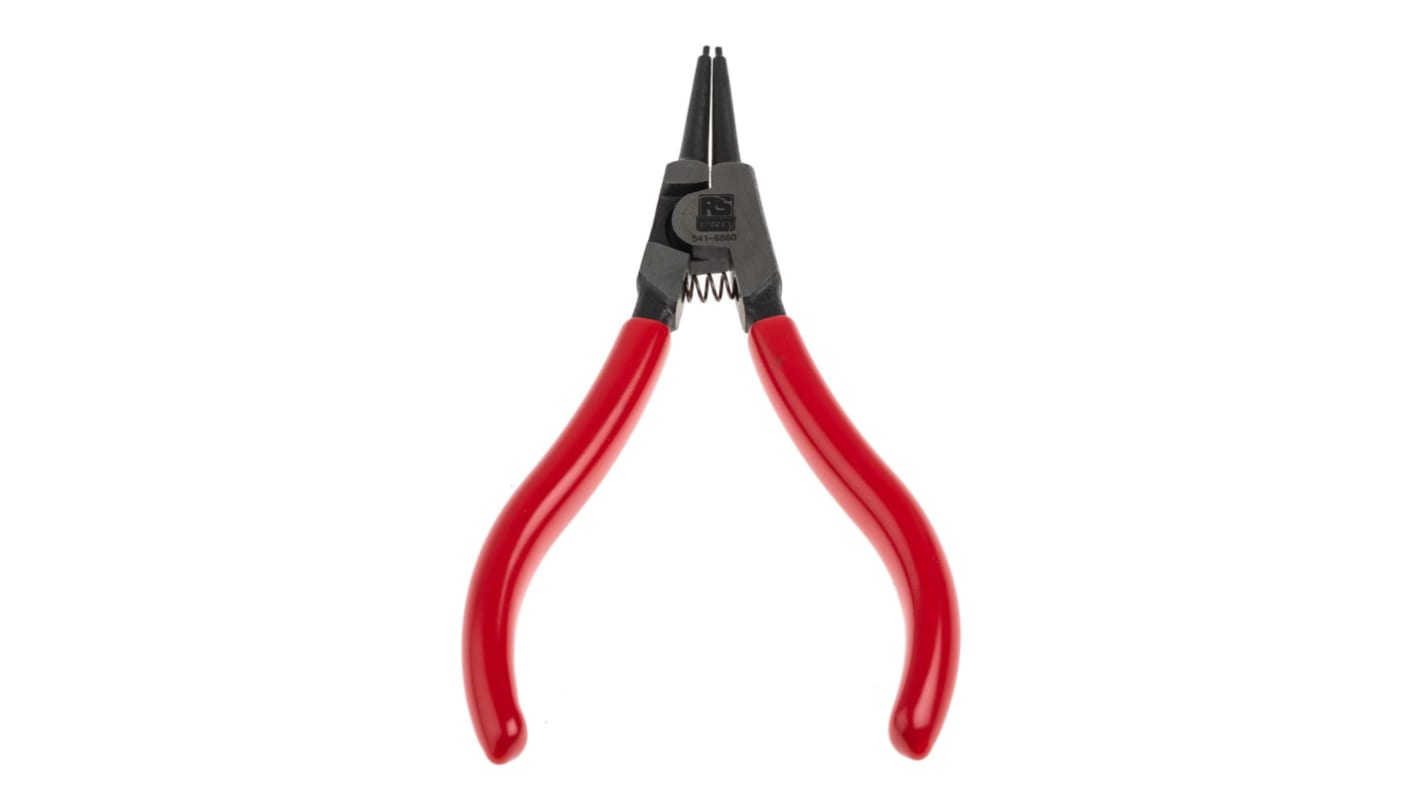 RS PRO Circlip Pliers, 135 mm Overall, Straight Tip