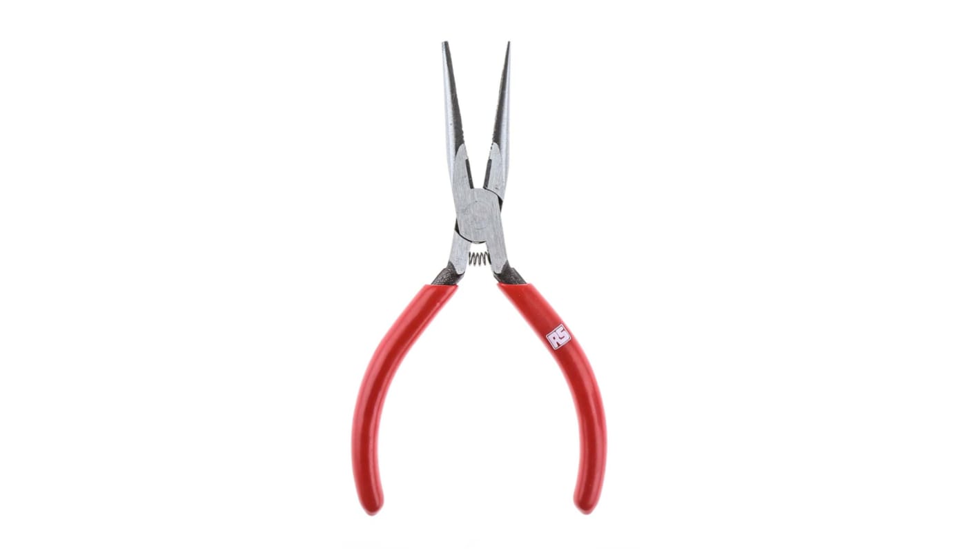 RS PRO Long Nose Pliers, 140 mm Overall, Straight Tip