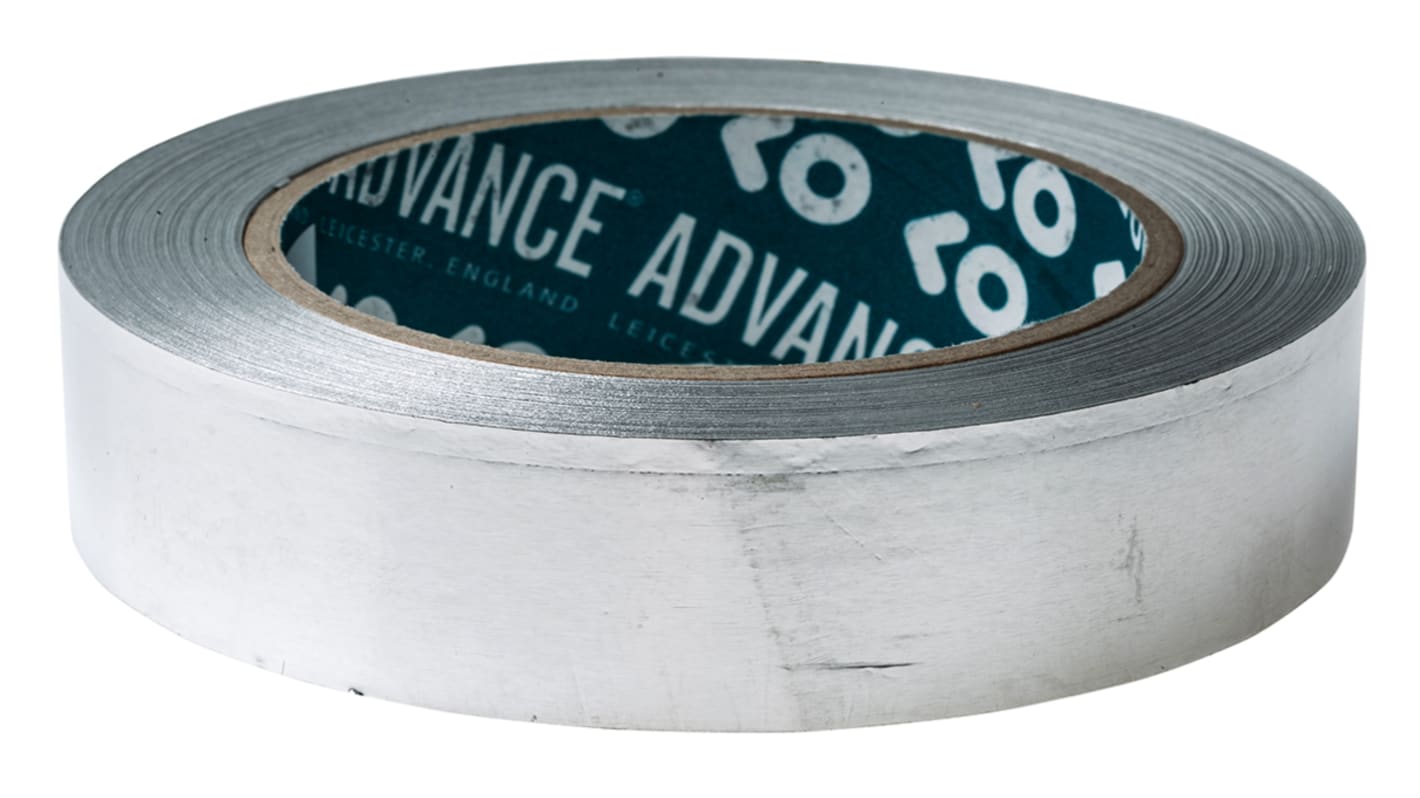 Advance Tapes AT521 Metallband Aluminiumband leitend, Stärke 0.04mm, 25mm x 33m, -20°C bis +155°C, Haftung 4,5 N/cm