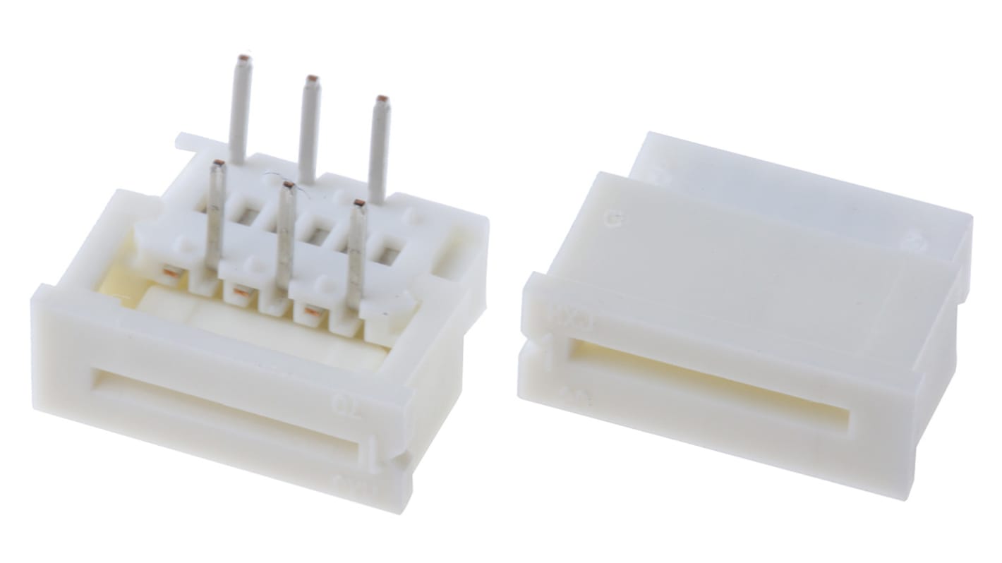 Molex, Easy-On, 5597 1.25mm Pitch 6 Way Right Angle Female FPC Connector, ZIF Top Contact