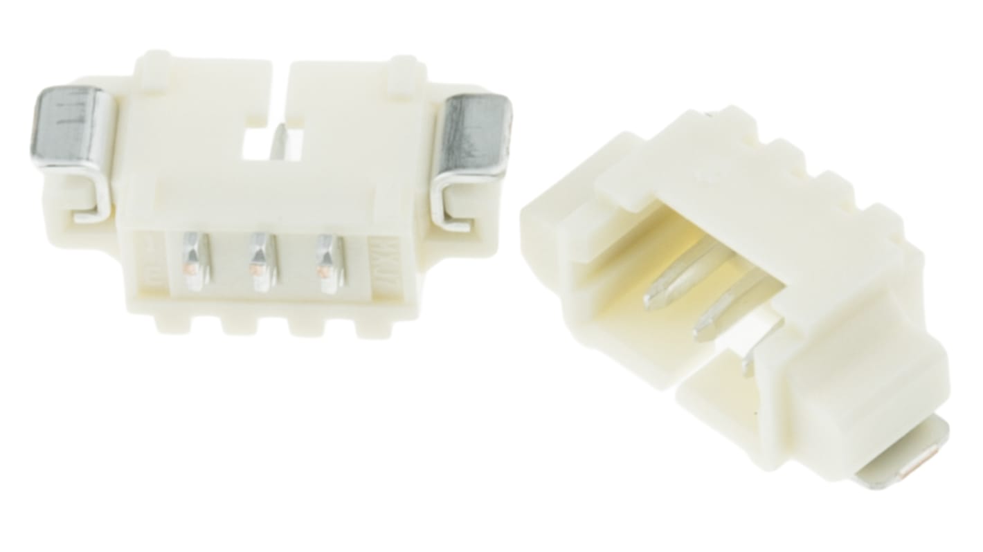 Molex PicoBlade Series Right Angle Surface Mount PCB Header, 3 Contact(s), 1.25mm Pitch, 1 Row(s), Shrouded