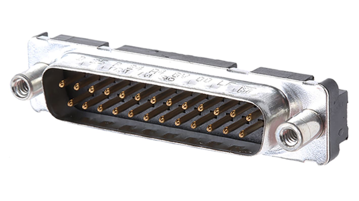 Connecteur Sub-D pour circuit de carte imprimé Amphenol FCI série Delta D, pas de 2.76mm Mâle 25 voies Droit