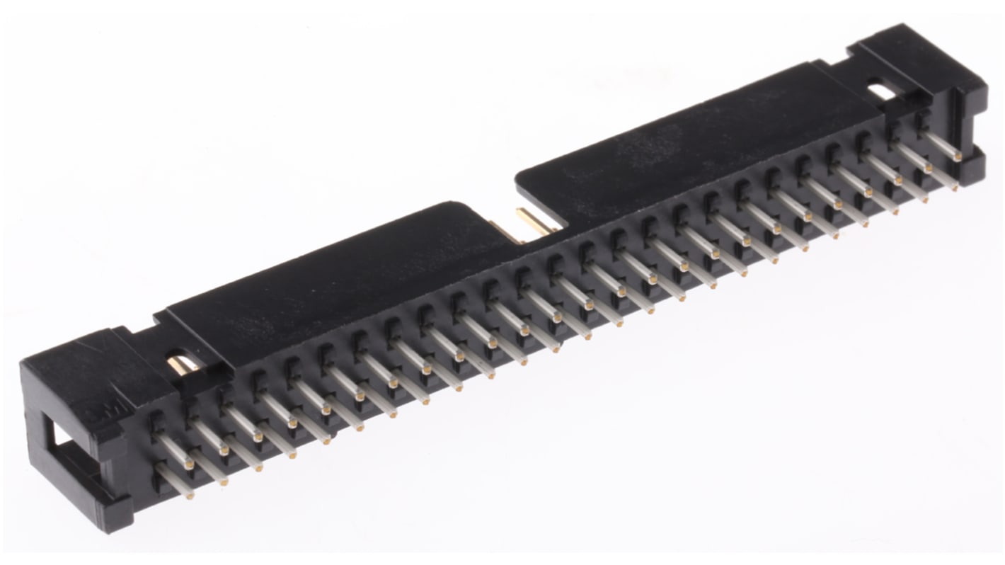 3M 2500 Series Straight Through Hole PCB Header, 50 Contact(s), 2.54mm Pitch, 2 Row(s), Shrouded