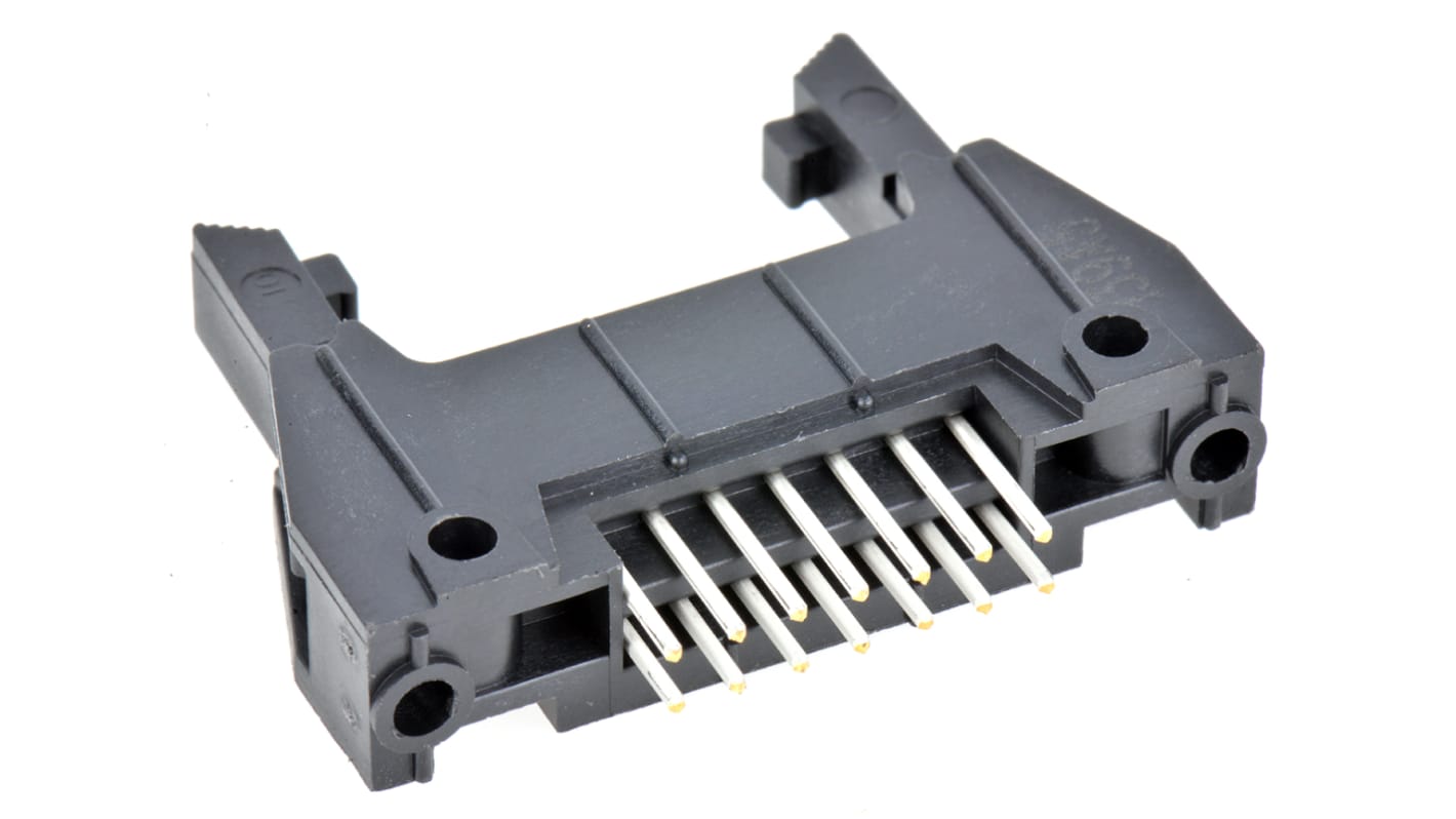 3M 3000 Series Straight Through Hole PCB Header, 14 Contact(s), 2.54mm Pitch, 2 Row(s), Shrouded