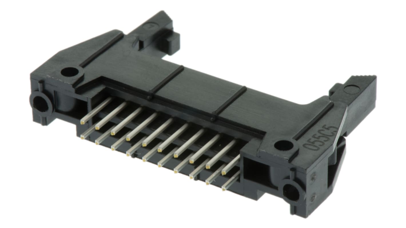 Conector macho para PCB 3M serie 3000 de 20 vías, 2 filas, paso 2.54mm, para soldar, Montaje en orificio pasante